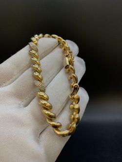8" Ladies gold bracelet #36153
