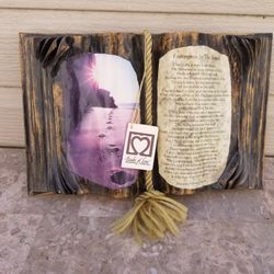 NEW WITH tags Footprints In The Sand Book Decor