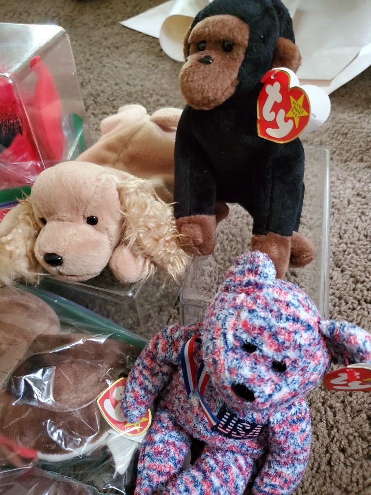 Lot of 13 Original Teeny Beanie Babies Collection