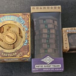 3 Wooden Puzzles 