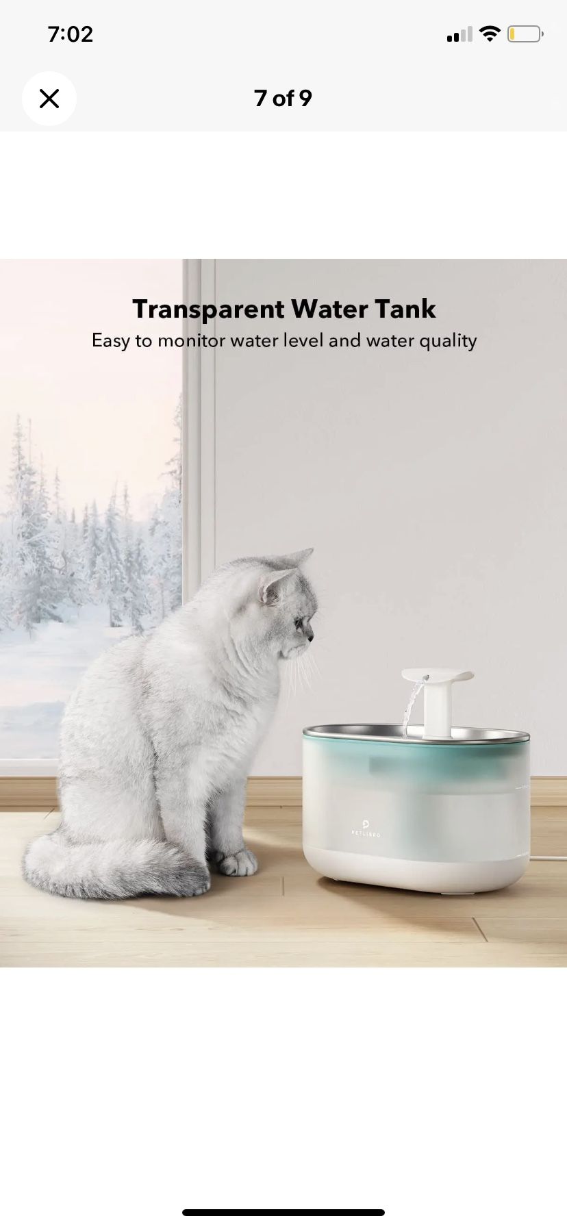 Water Fountain 2,5 L For Cat