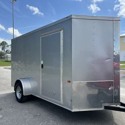 2022 6x12 Enclosed Trailer W/ Ramp Door