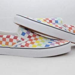 VANS RAINBOW SLIP ON (W9.0 , M7.5)