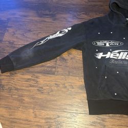 Black Nd White (hell Star) Hoodie 