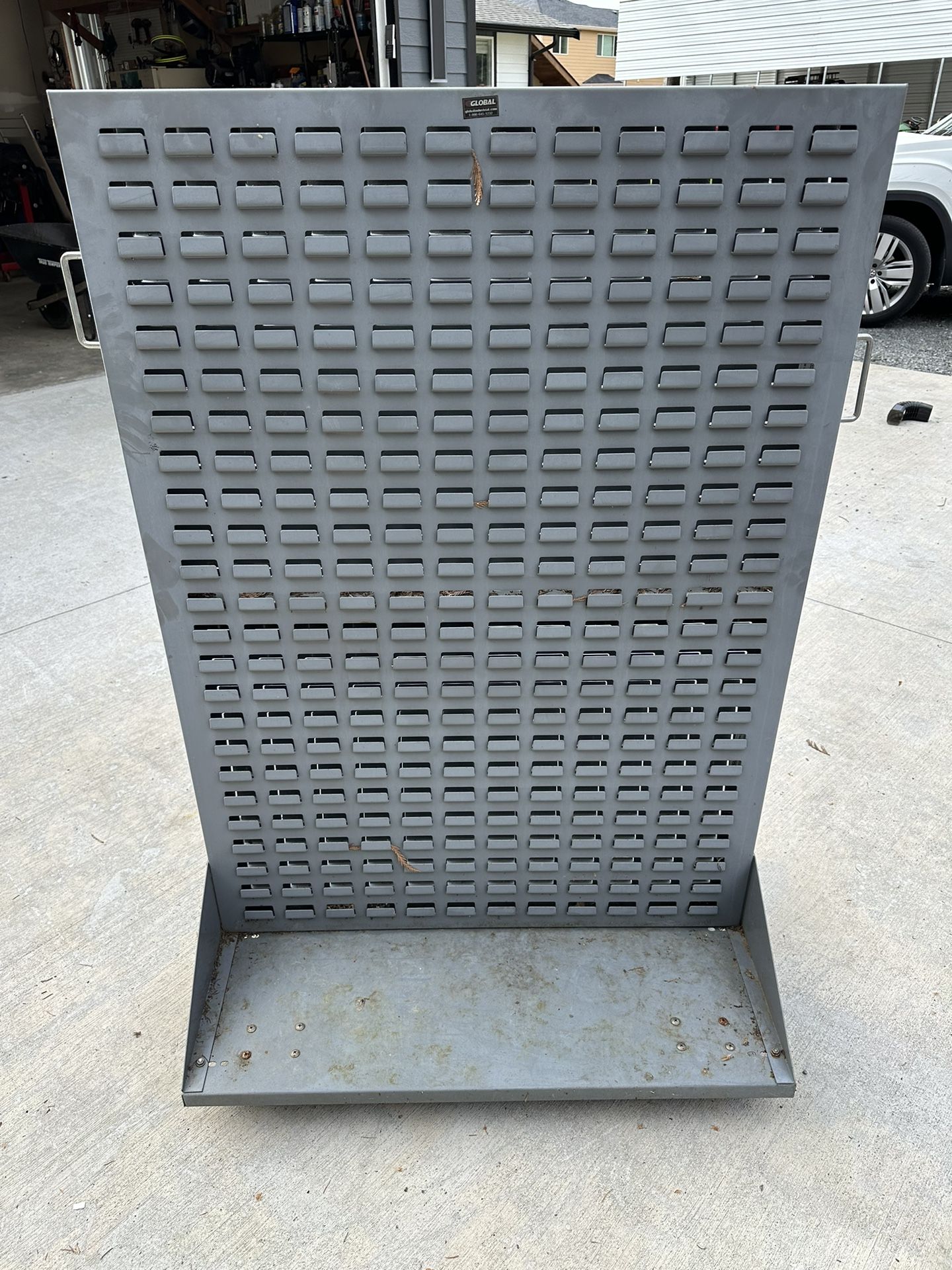 Global Industrial Mobile Double Sided Rack