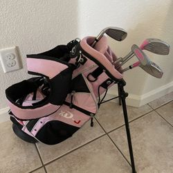 Precise XD Girls Complete Golf Set With Stand Bag And Backpack Strap