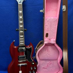 Epiphone 1961 Les Paul SG Standard - Aged 60’s Cherry Electric Guitar W/Case 11045833