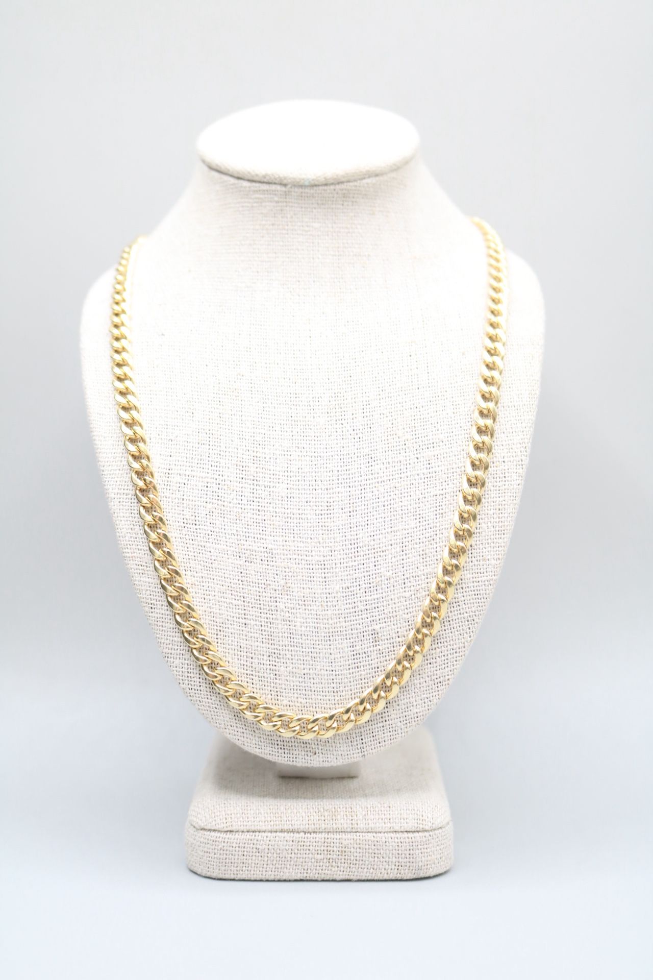 10K Yellow Gold Curb Chain (22 Inches) (Local Purchase Only)
