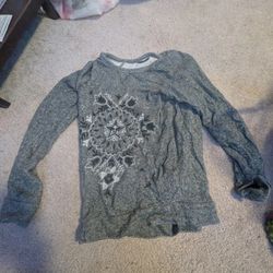 Obey Heather Gray Long Sleeve Shirt