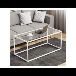 NEW Glass Top Coffee Table 