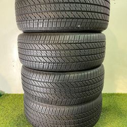 V124  275 50 22 111H  Bridgestone Alenza A/S 02 - 4 Used Tires 80% Life 