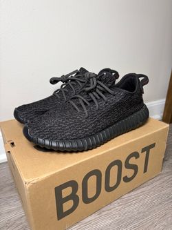 Size 10.5 - adidas Yeezy Boost (contact info removed) Pirate Black *MINT*