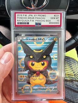 PSA 10 Poncho-Wear Pikachu Rayquaza Japanese Promo #231