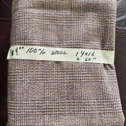 💯 % WOOL FABRIC 1 Yard X 60 “