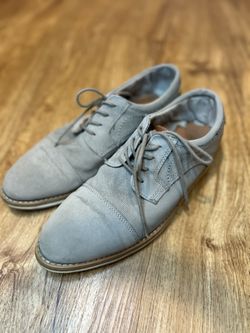 Sonoma Men’s Grey Leather Shoes – Size 10 – Casual/Work Style – Hawthorne Pickup