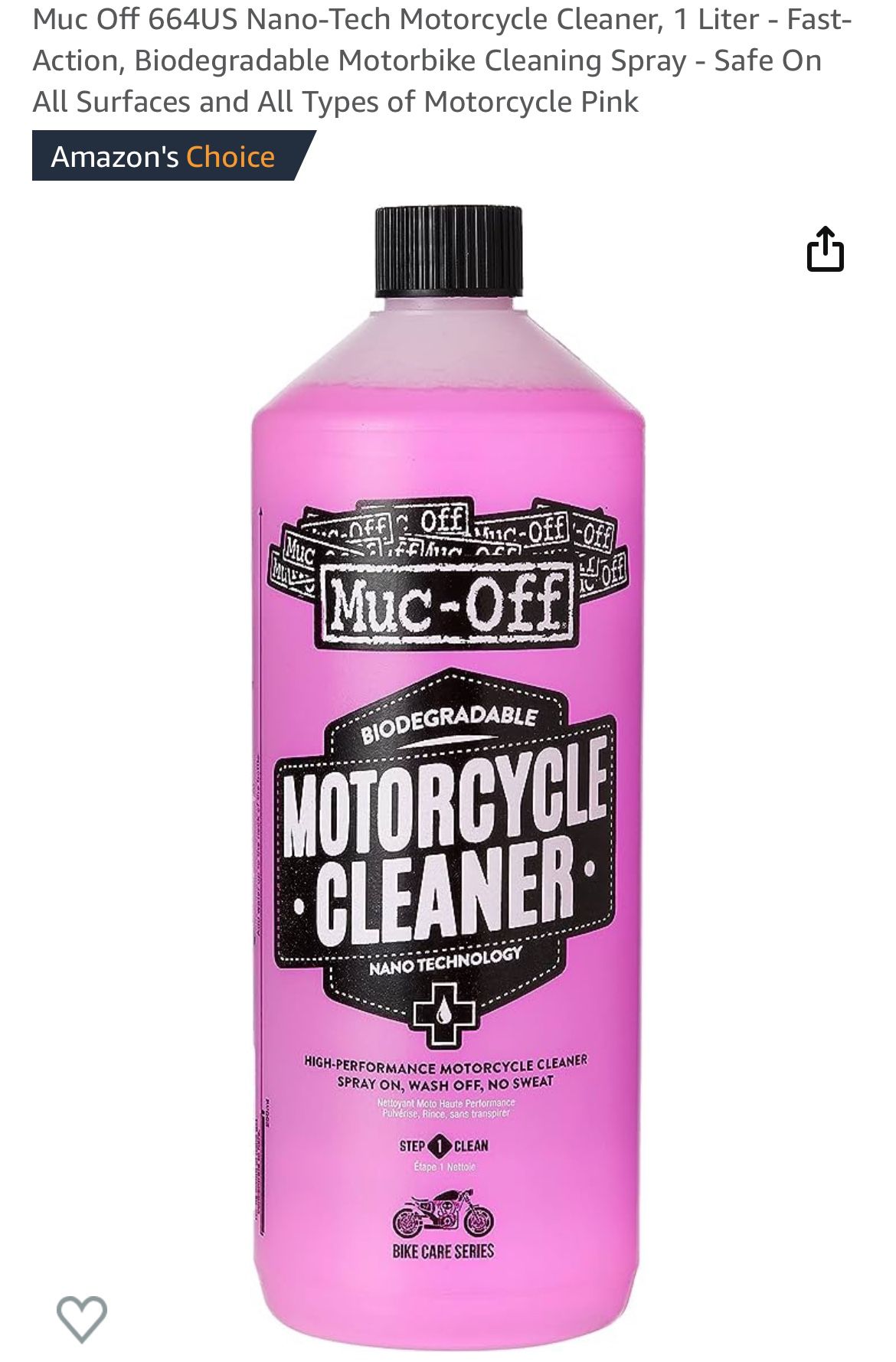 Motorcycle Cleaner, 1 Liter