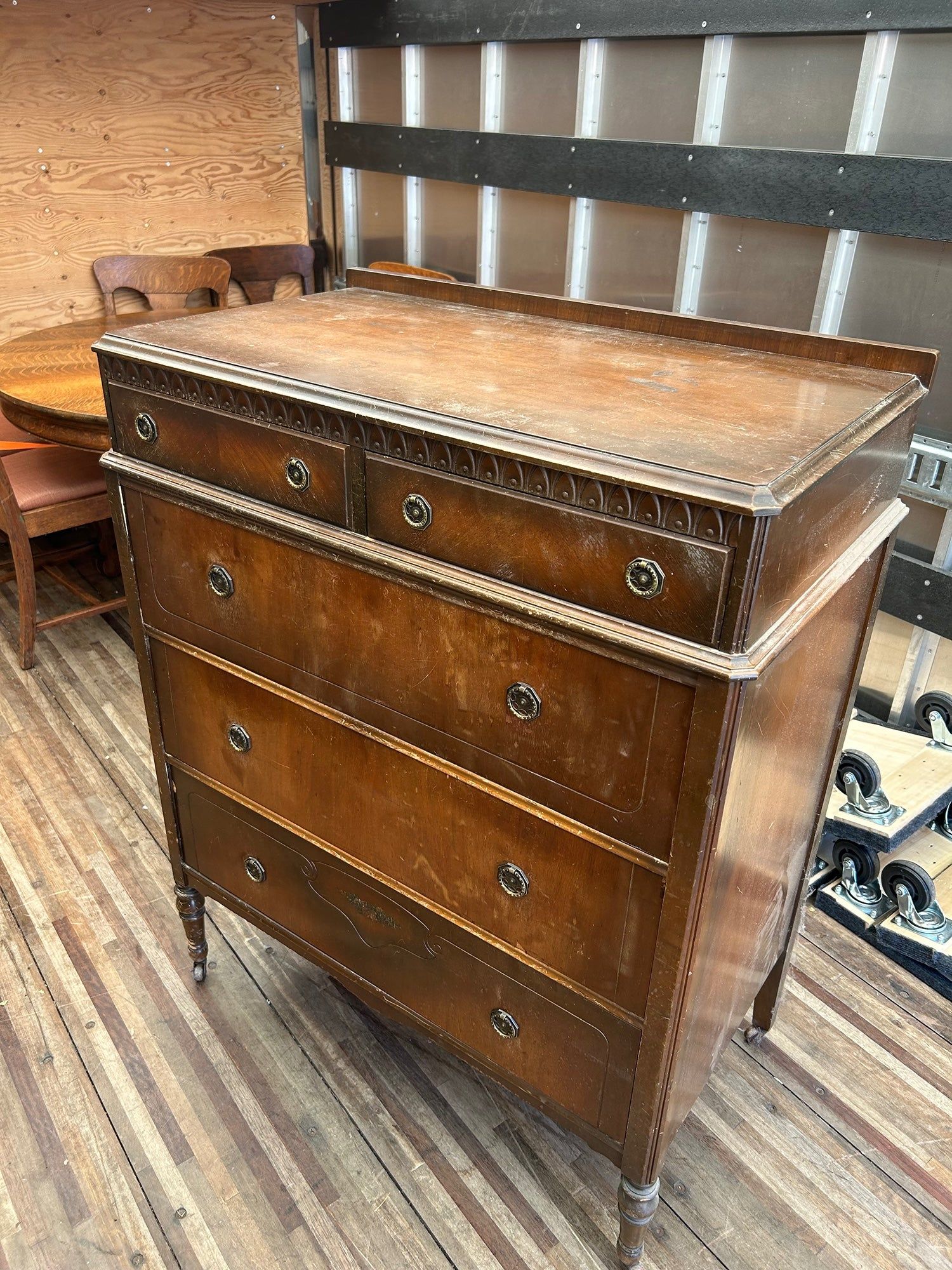Vintage Dresser with Brass Accent