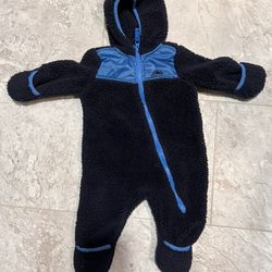 Snozu Blue Fleece Snowsuit 3-6 Month 