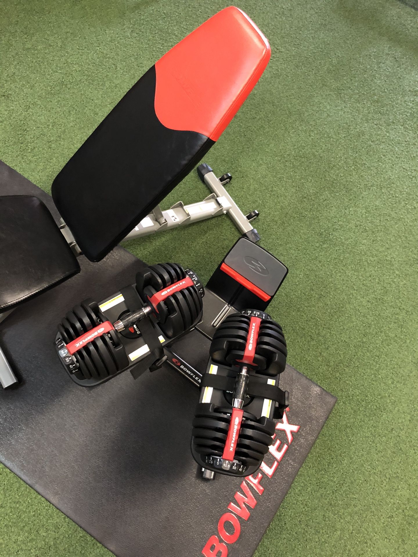 Bowflex Dumbells, Stand /rack And Bench