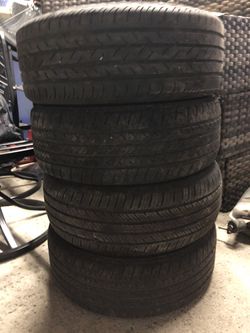 4 tires great tred size 215/55/16
