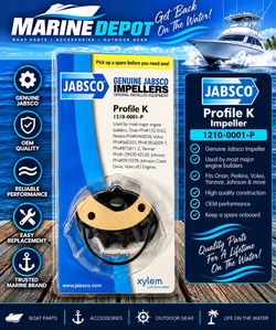 🚤 Genuine Jabsco Profile K Impeller – 1(contact info removed)-P
