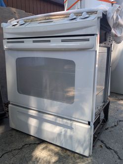 GE slide-in electric range glass top. The oven is not working.