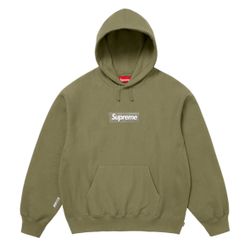 Supreme Box Logo Hoodie Size XL Olive
