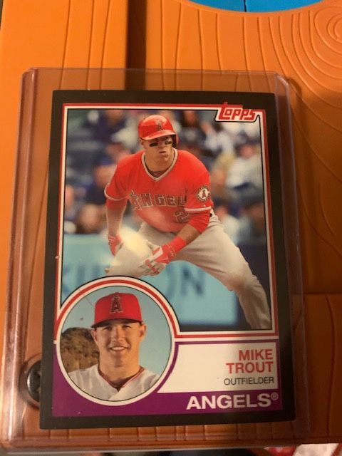 2015 Mike Trout black border RARE 1/1