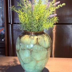 Vintage Carstens Tönnieshof West Germany Ceramic Vase – Green Glaze