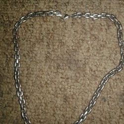 Necklace silver link lobster lock 20 inch