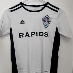 Colorado Rapids Soccer Jersey - Adidas - Youth Small - Aeroready - White