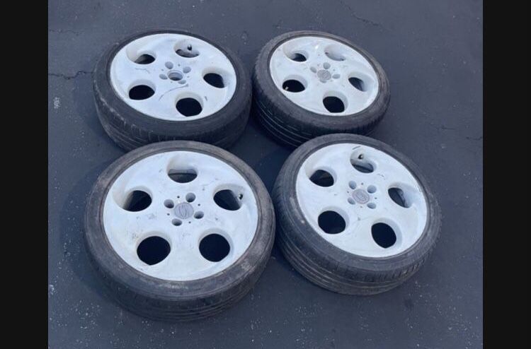 4 X 205/45r17 4x100 Giovanna Capri Rims Wheels 80% Tires Treads !!!!!