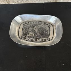 Wilton Armetale Give Us This Day bread serving tray. 