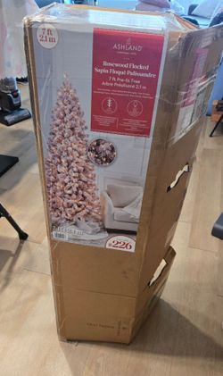 Light pink Christmas tree