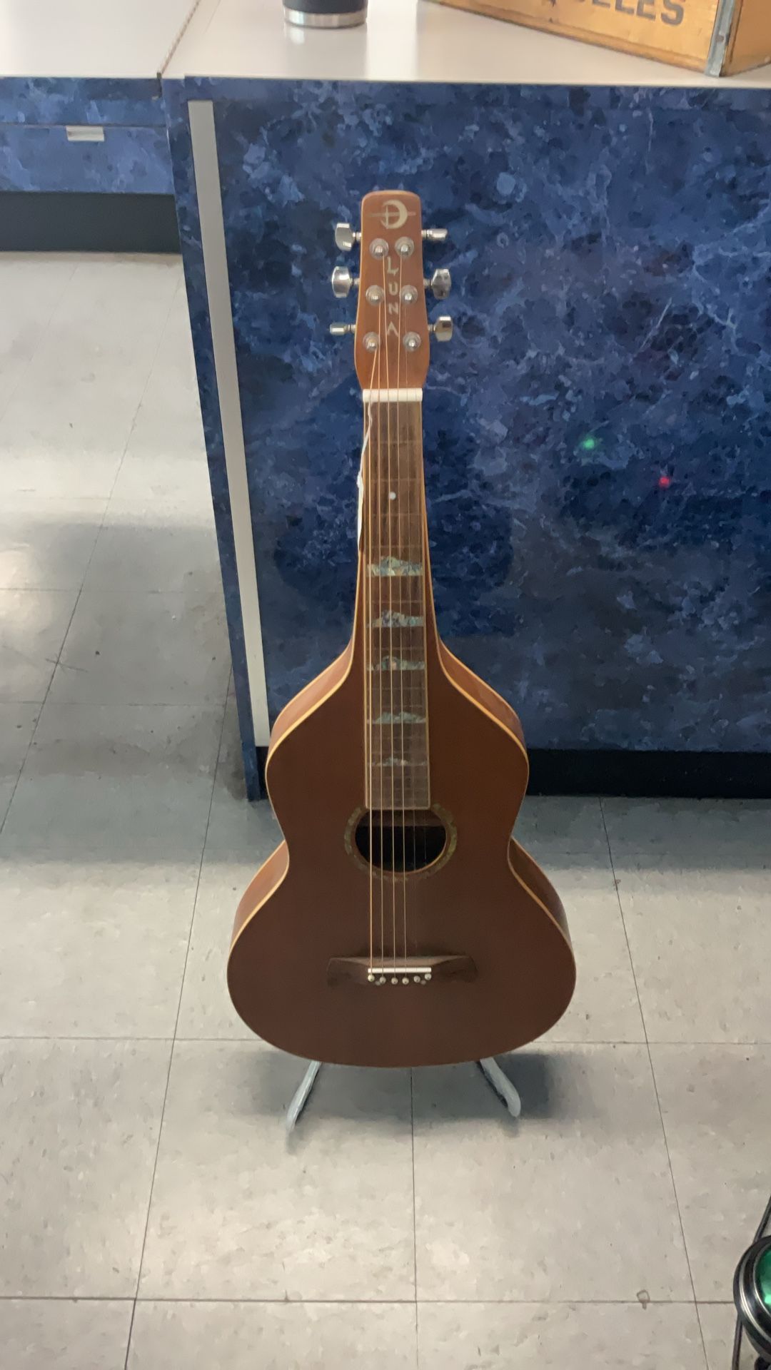 Luna Weissenborn Style Hawaiian Acoustic Guitar