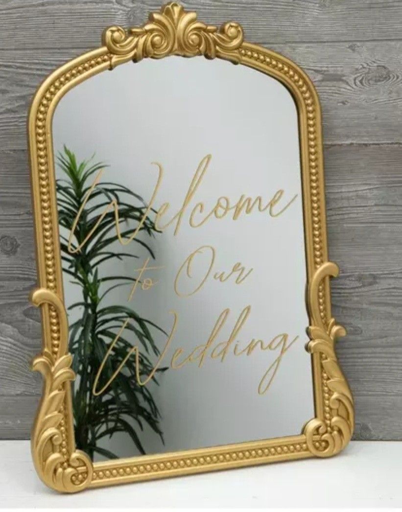 Wedding Mirror Sign
