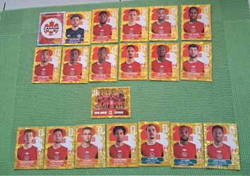 PANINI WORLC CUP 2026 MORROCO AND CANADA FULL GOLD SET