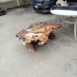 Burl Wood Coffe Table