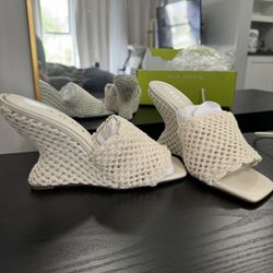 Brand New Crochet Wedges / Slides