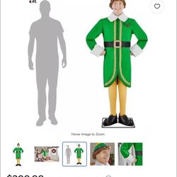6.5 Ft. Animated Buddy the Elf Life Size Christmas