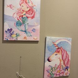 Mermaid/ Unicorn canvas 