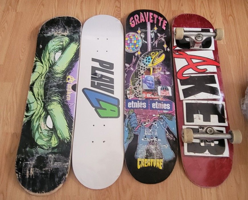 Skateboards New/used Baker, Awaken,custom, And Creature Boards