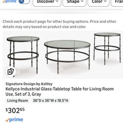 Brand New Ashley End Tables And Coffee Tables (3 Tables)