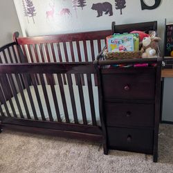 Crib + Changing Table Addition+Drawer Set 