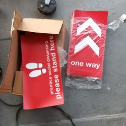 One Way Stickers 12x6 Social Distancing Stickers