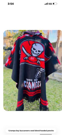 Tampa Bay Buccaneers-themed hooded poncho.