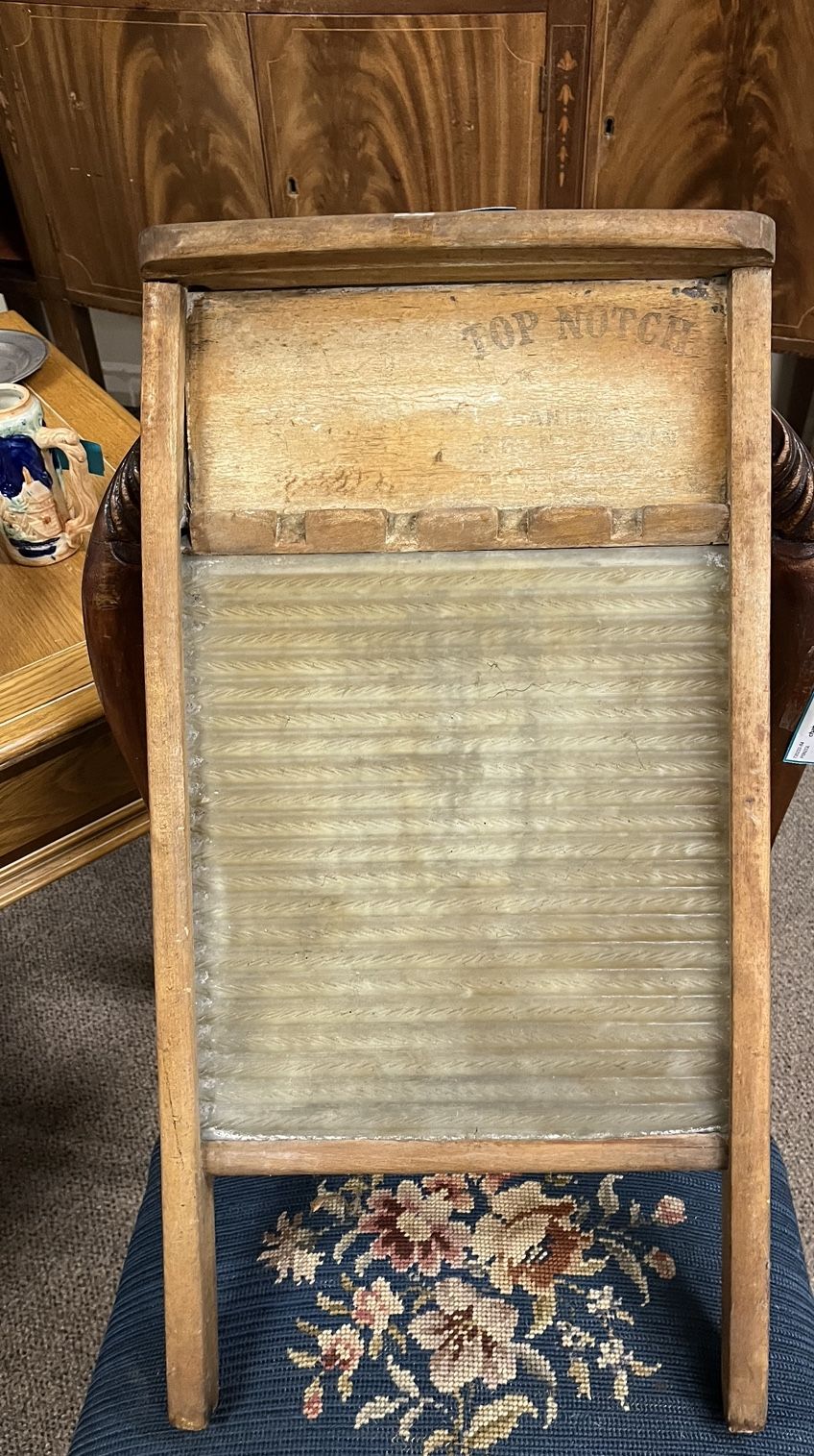 National Washboard Co. Top Notch Glass