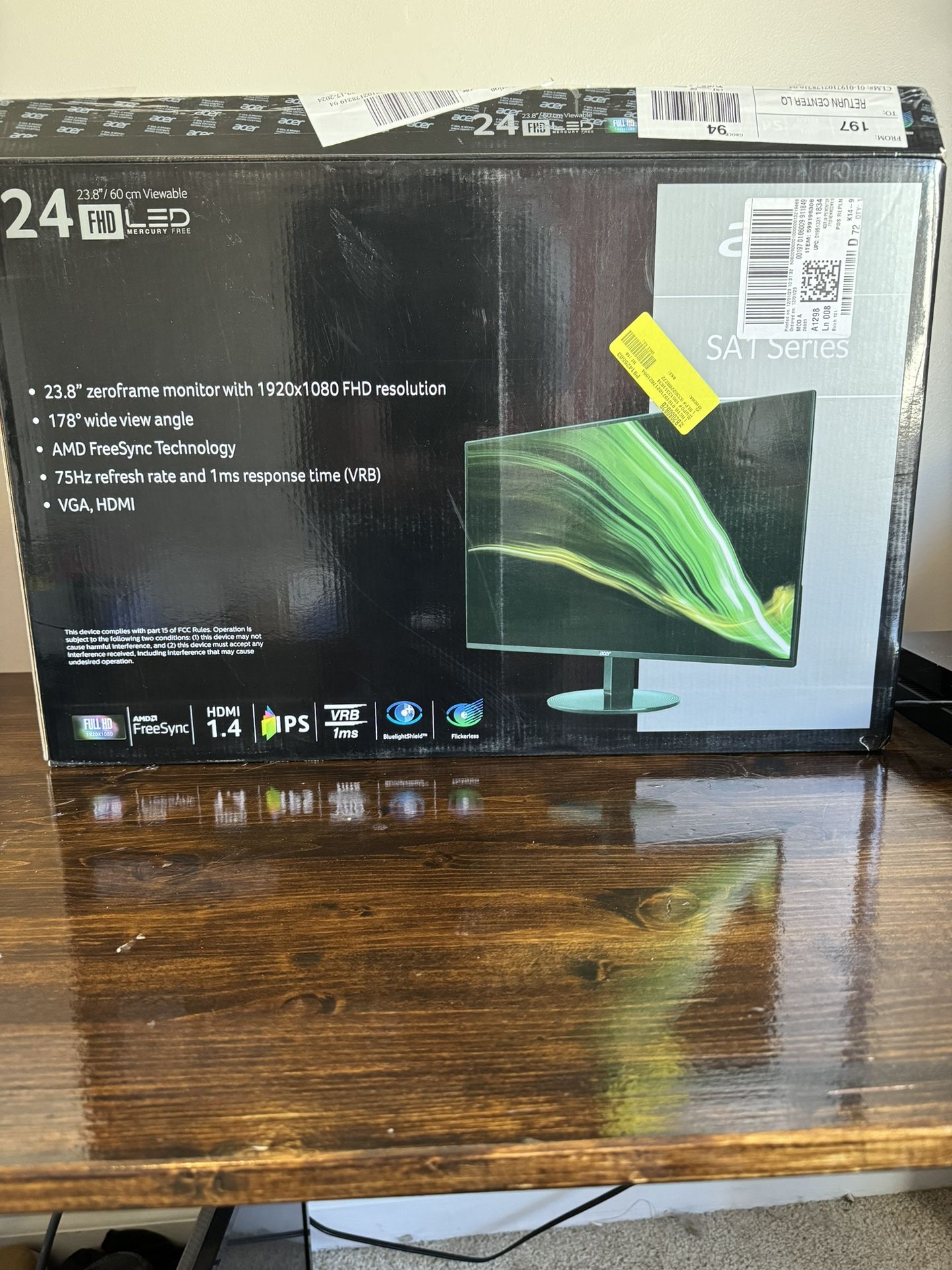 Acer Monitor New 24 Inch 
