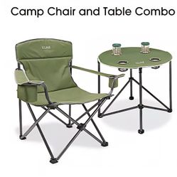Brand New Camp Chair And Table Combo. Still In Box