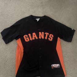San Francisco Giants Majestic Baseball Jersey Mens Black Stitched Authentic